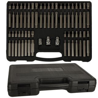 Zestaw Bitów Do Wkrętarki 75el – CrV, Walizka, Torx, Hex, Ribe, Spline