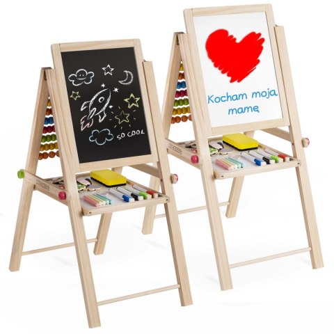 Wielofunkcyjna Tablica Edukacyjna Ricokids – Magnetyczna, Kredowa, Z Liczydłem Wielofunkcyjna Tablica Edukacyjna Ricokids – Magnetyczna, Kredowa, Z Liczydłem