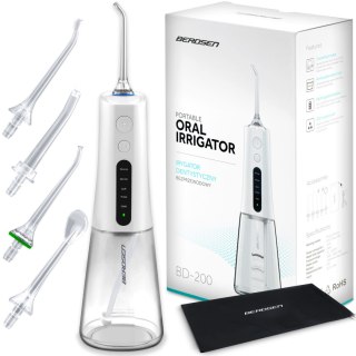 Bezprzewodowy irygator dentystyczny Berdsen BT-200 5 trybów, 5 końcówek