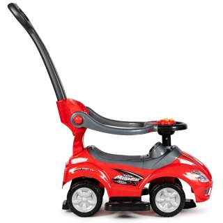 Autko Jeździk 3w1 DELUXE – Pchacz Z Rączką, Barierkami I Muzyką