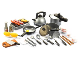 Mini Kuchnia Z Garnkami I Akcesoriami Grill Dla Dzieci ECOTOYS 69 Elementów