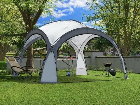 Namiot Pawilon Ogrodowy Eventowy Szary MultiGarden z Torbą 3,5x3,5 m Namiot Pawilon Ogrodowy Eventowy Szary MultiGarden z Torbą 3,5x3,5 m
