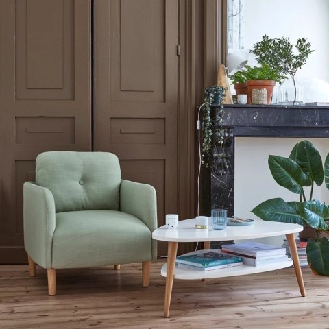 Nowoczesny Stolik Kawowy – Drewniane Nogi, Styl Skandynawski ModernHome Nowoczesny Stolik Kawowy – Drewniane Nogi, Styl Skandynawski ModernHome
