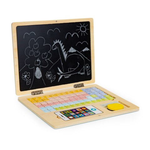 Edukacyjny Laptop dla Dzieci Magnetyczny Kredowy ECOTOYS 2w1 Edukacyjny Laptop dla Dzieci Magnetyczny Kredowy ECOTOYS 2w1