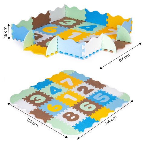 Piankowa Mata Edukacyjna Puzzle IPLAY Nauka Cyferek Piankowa Mata Edukacyjna Puzzle IPLAY Nauka Cyferek