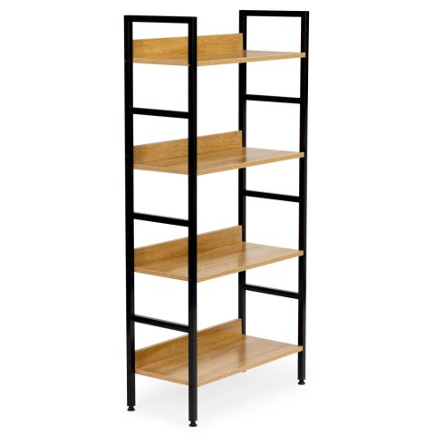 Regał ModernHome Loft – Metalowy Stelaż, MDF, Do Salonu i Sypialni Regał ModernHome Loft – Metalowy Stelaż, MDF, Do Salonu i Sypialni