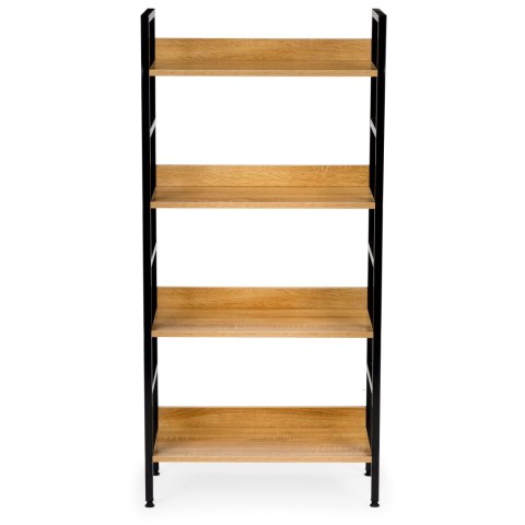 Regał ModernHome Loft – Metalowy Stelaż, MDF, Do Salonu i Sypialni Regał ModernHome Loft – Metalowy Stelaż, MDF, Do Salonu i Sypialni