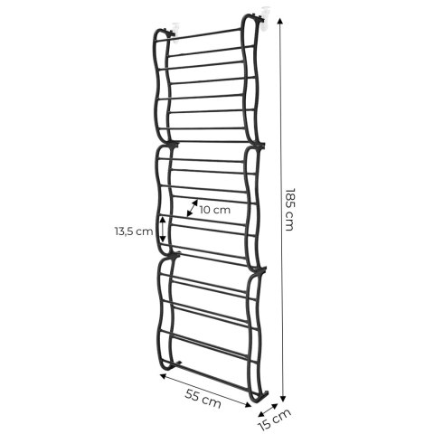 Organizer Na Buty Zawieszany Na Drzwiach ModernHome – 12 Poziomów, 36 Par Organizer Na Buty Zawieszany Na Drzwiach ModernHome – 12 Poziomów, 36 Par