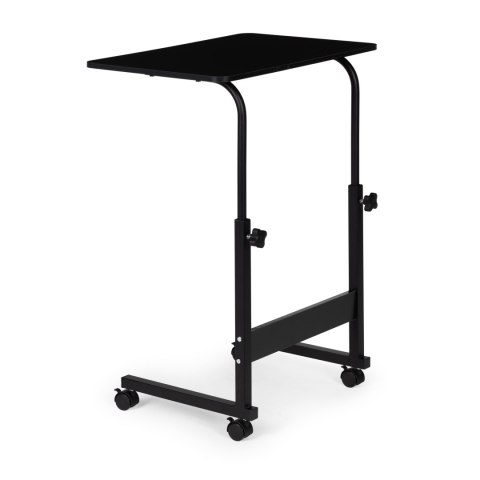 Mobilne Biurko Do Laptopa ModernHome – Regulowana Wysokość, Kółka, Czarny
