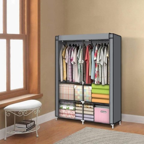 ModernHome Szafa Garderoba Tekstylna Materiałowa 106x43,5x174 cm ModernHome Szafa Garderoba Tekstylna Materiałowa 106x43,5x174 cm