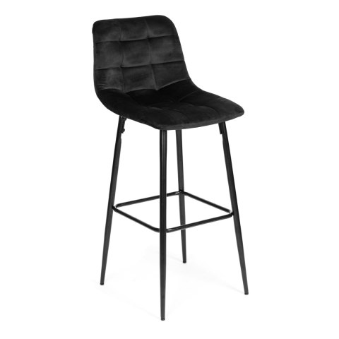 Hoker Stołek Barowy ModernHome Welur – Do Kuchni, Jadalni, Baru, Restauracji