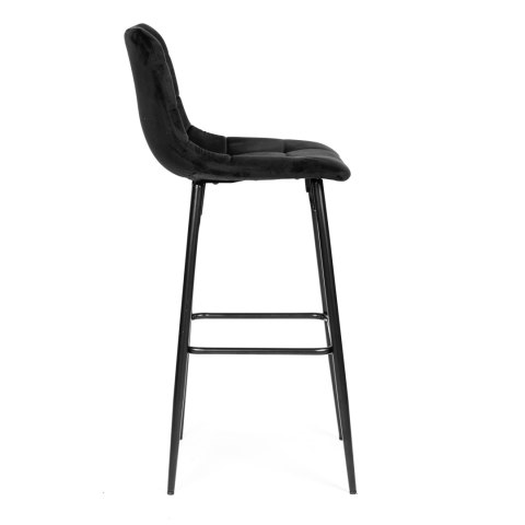 Hoker Stołek Barowy ModernHome Welur – Do Kuchni, Jadalni, Baru, Restauracji