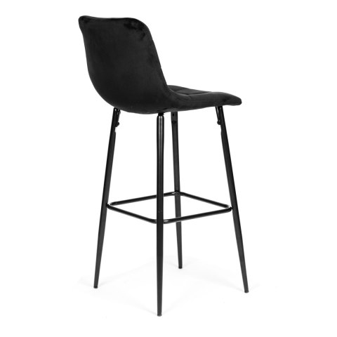 Hoker Stołek Barowy ModernHome Welur – Do Kuchni, Jadalni, Baru, Restauracji