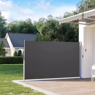 Roleta Boczna na Taras i Balkon – Antracytowa Markiza 180x300 cm