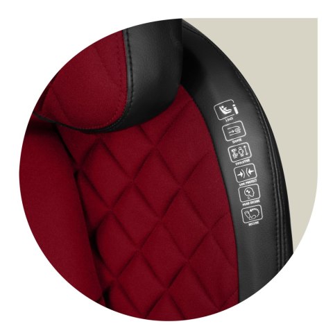 Fotelik samochodowy Nukido Louis ISOFIX i-Size (15-36 kg) - czerwony Fotelik samochodowy Nukido Louis ISOFIX i-Size (15-36 kg) - czerwony