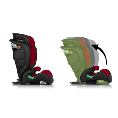 Fotelik samochodowy Nukido Louis ISOFIX i-Size (15-36 kg) - czerwony Fotelik samochodowy Nukido Louis ISOFIX i-Size (15-36 kg) - czerwony