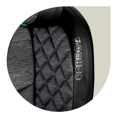 Fotelik samochodowy Nukido Louis ISOFIX i-Size (15-36 kg) - szary Fotelik samochodowy Nukido Louis ISOFIX i-Size (15-36 kg) - szary