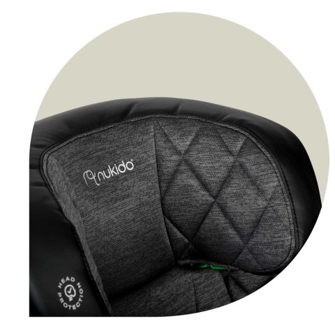 Fotelik samochodowy Nukido Louis ISOFIX i-Size (15-36 kg) - szary Fotelik samochodowy Nukido Louis ISOFIX i-Size (15-36 kg) - szary