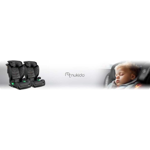 Fotelik samochodowy Nukido Louis ISOFIX i-Size (15-36 kg) - szary Fotelik samochodowy Nukido Louis ISOFIX i-Size (15-36 kg) - szary