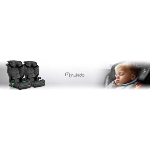 Fotelik samochodowy Nukido Louis ISOFIX i-Size (15-36 kg) - szary Fotelik samochodowy Nukido Louis ISOFIX i-Size (15-36 kg) - szary
