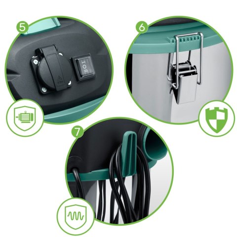Odkurzacz przemysłowy 30L 1600W HM-402, otrząsanie 30 l Humberg HM-402 Odkurzacz przemysłowy 30L 1600W HM-402, otrząsanie 30 l Humberg HM-402