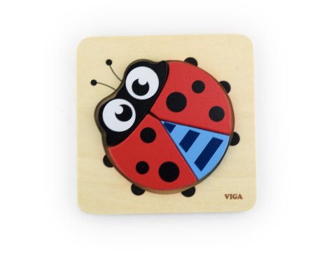 Drewniane Puzzle Maluszka Viga 50168 - Biedronka Drewniane Puzzle Maluszka Viga 50168 - Biedronka
