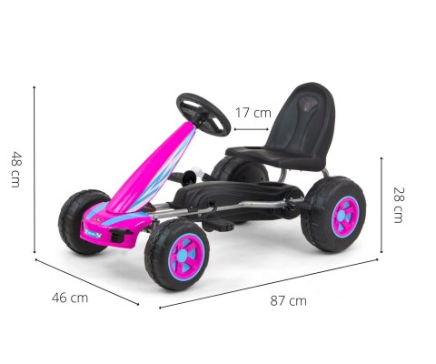 Gokart na pedały Viper Pink