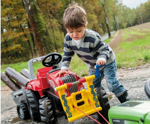 Rolly Toys 800261 Traktor Rolly Junior RT z przyczepą Czerwony