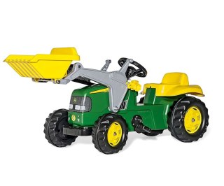 Rolly Toys 811496 Traktor Rolly Junior John Deere z łyżką i przyczepą