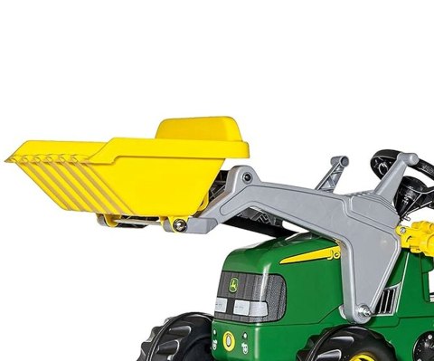 Rolly Toys 811496 Traktor Rolly Junior John Deere z łyżką i przyczepą