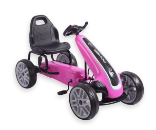 Gokart na pedały Power Pink Milly Mally