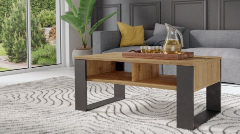 Stolik Kawowy Ława Modern - Dąb Artisan Czarny Stolik Kawowy Ława Modern - Dąb Artisan Czarny