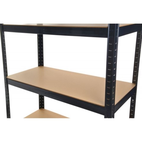 Regał Magazynowy 180x90x30 cm – Stal Ocynkowana, MDF Regał Magazynowy 180x90x30 cm – Stal Ocynkowana, MDF