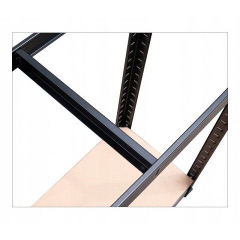 Regał Magazynowy 180x90x30 cm – Stal Ocynkowana, MDF Regał Magazynowy 180x90x30 cm – Stal Ocynkowana, MDF