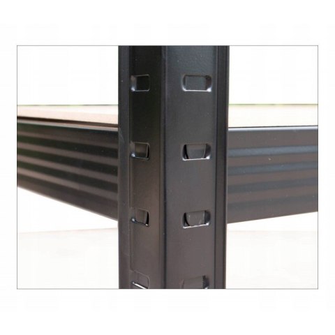 Regał Magazynowy 180x90x30 cm – Stal Ocynkowana, MDF Regał Magazynowy 180x90x30 cm – Stal Ocynkowana, MDF