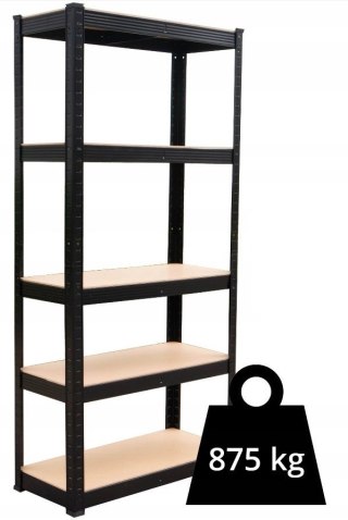 Regał Magazynowy 180x90x40 cm – Stal Ocynkowana, MDF