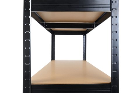 Regał Magazynowy 180x90x40 cm – Stal Ocynkowana, MDF Regał Magazynowy 180x90x40 cm – Stal Ocynkowana, MDF