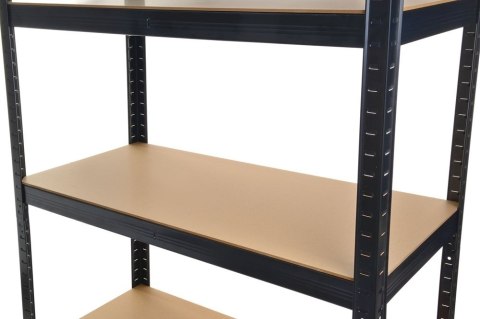 Regał Magazynowy 180x90x40 cm – Stal Ocynkowana, MDF Regał Magazynowy 180x90x40 cm – Stal Ocynkowana, MDF