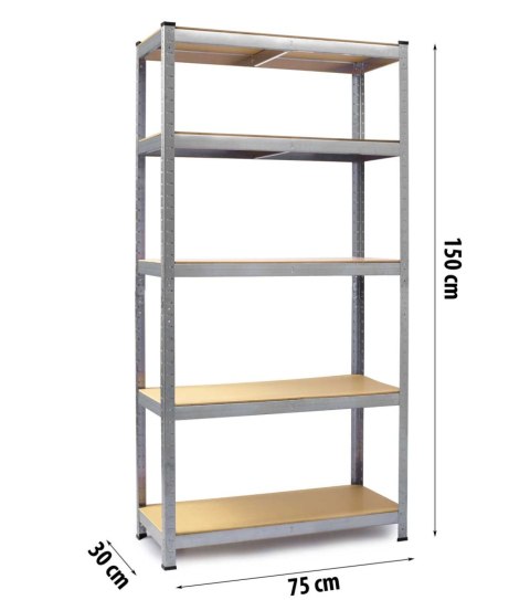 Regał Metalowy 150 x 75 x 30 cm Humberg HR-810 Regał Metalowy 150 x 75 x 30 cm Humberg HR-810