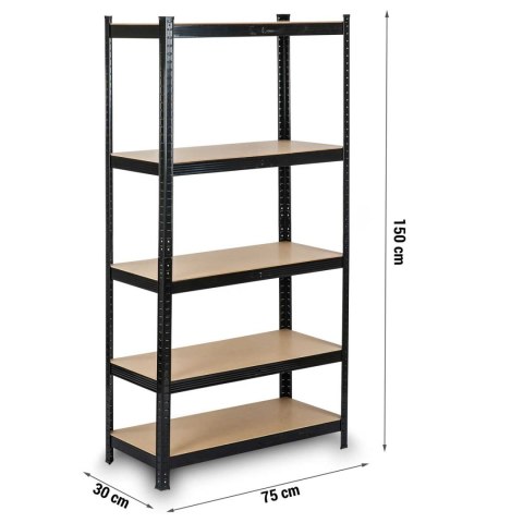REGAŁ METALOWY MAGAZYNOWY 150x75x30cm 750kg 2w1 REGAŁ METALOWY MAGAZYNOWY 150x75x30cm 750kg 2w1