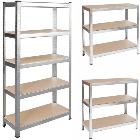 Regał Metalowy Magazynowy Humberg 4843 180 x 90 x 30 cm Regał Metalowy Magazynowy Humberg 4843 180 x 90 x 30 cm