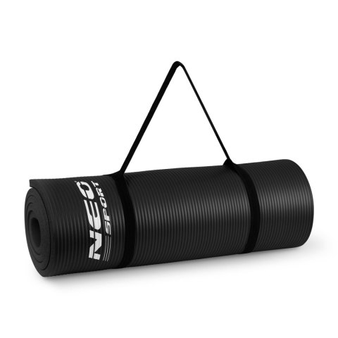 Gruba Mata do Ćwiczeń i Jogi Neo-Sport 183 x 60 x 1,5 cm – Czarna Gruba Mata do Ćwiczeń i Jogi Neo-Sport 183 x 60 x 1,5 cm – Czarna