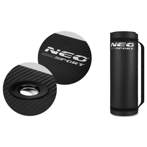 Gruba Mata do Ćwiczeń i Jogi Neo-Sport 183 x 60 x 1,5 cm – Czarna Gruba Mata do Ćwiczeń i Jogi Neo-Sport 183 x 60 x 1,5 cm – Czarna