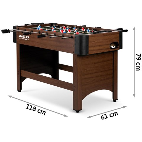 Stół do piłkarzyków Neosport NS-804 118x61x79 cm Stół do piłkarzyków Neosport NS-804 118x61x79 cm