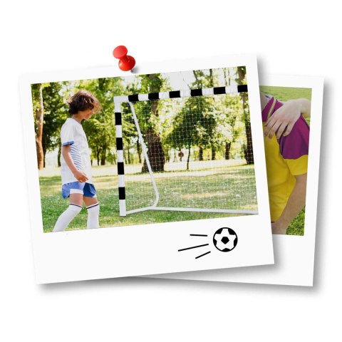 Bramka Piłkarska Neo-Sport – Czarno-Biała, Stalowa, 180x120x60 cm Bramka Piłkarska Neo-Sport – Czarno-Biała, Stalowa, 180x120x60 cm