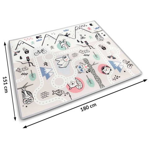 Mata piankowa edukacyjna zwijana 180 x 150 x 1,5 cm Nukido NK-342 Mata piankowa edukacyjna zwijana 180 x 150 x 1,5 cm Nukido NK-342