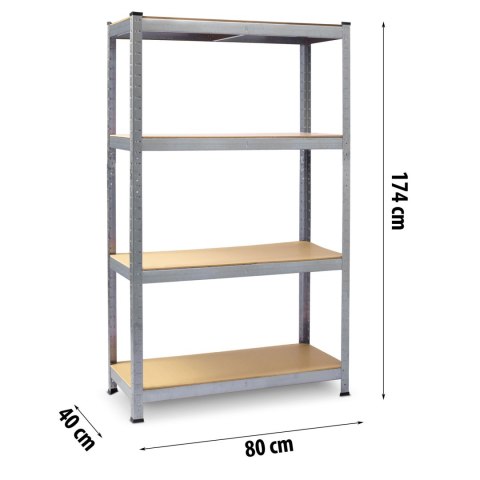 Regał Metalowy Magazynowy Plonos 174x80x40 cm Regał Metalowy Magazynowy Plonos 174x80x40 cm