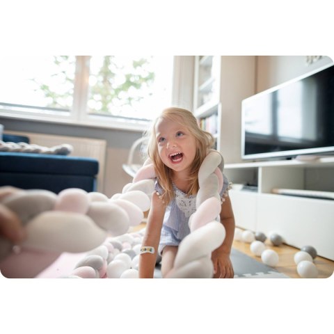 Otulacz do łóżeczka Ricokids – pleciony ochraniacz warkocz 3m miętowo-różowo-fioletowy Otulacz do łóżeczka Ricokids – pleciony ochraniacz warkocz 3m miętowo-różowo-fioletowy