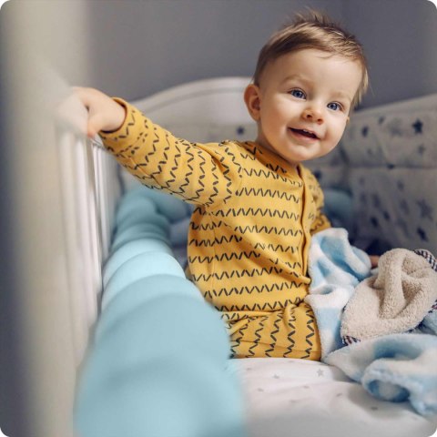 Otulacz do łóżeczka Ricokids – pleciony ochraniacz warkocz 3m niebieski Otulacz do łóżeczka Ricokids – pleciony ochraniacz warkocz 3m niebieski