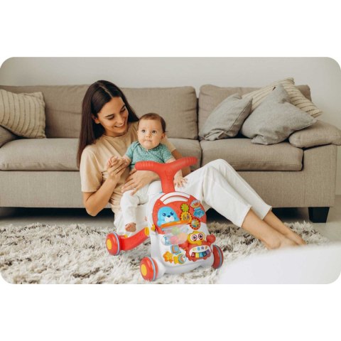 Pchacz, stolik i interaktywna tablica edukacyjna 5w1 RicoKids Pchacz, stolik i interaktywna tablica edukacyjna 5w1 RicoKids